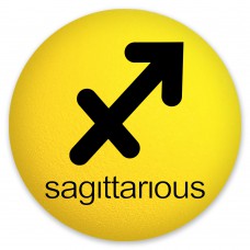 HappyBalls Sagittarious Birth Sign Car Antenna Topper / Auto Dashboard Accessory (Zodiac)